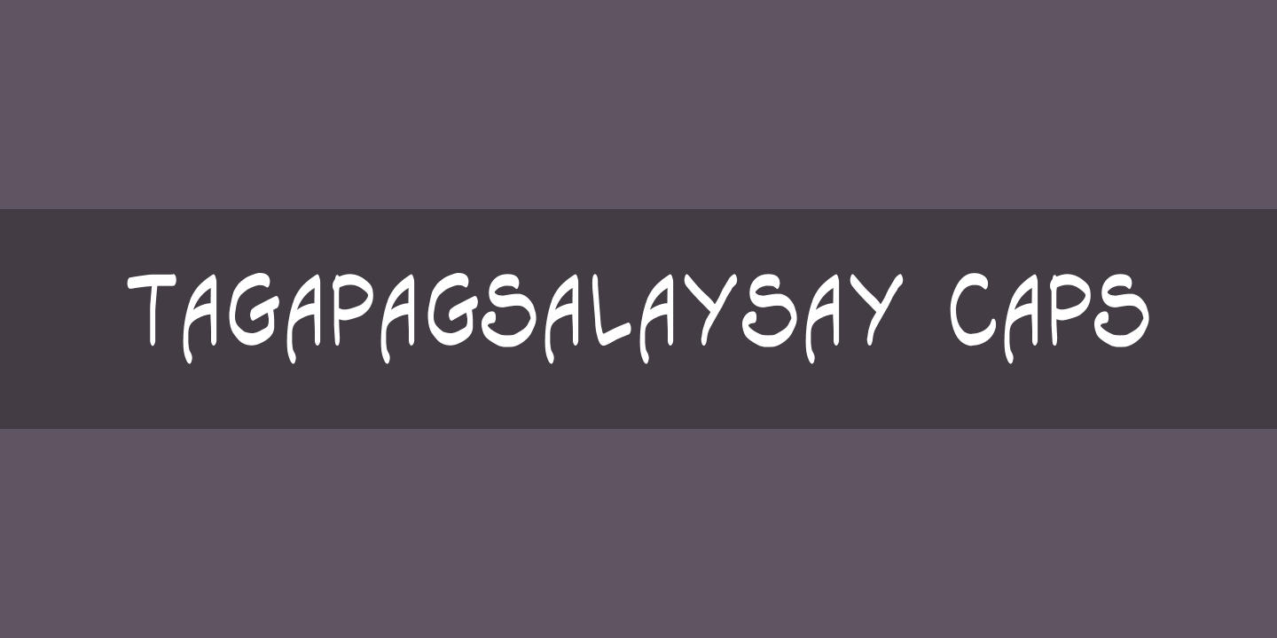 Schriftart Tagapagsalaysay Caps